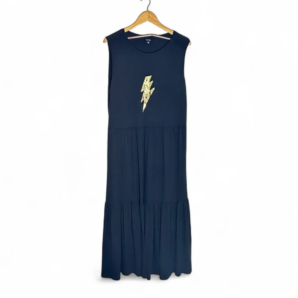 Saint + Sofia Greenwich Dress Black Rock N Roll Size 14 Stretch